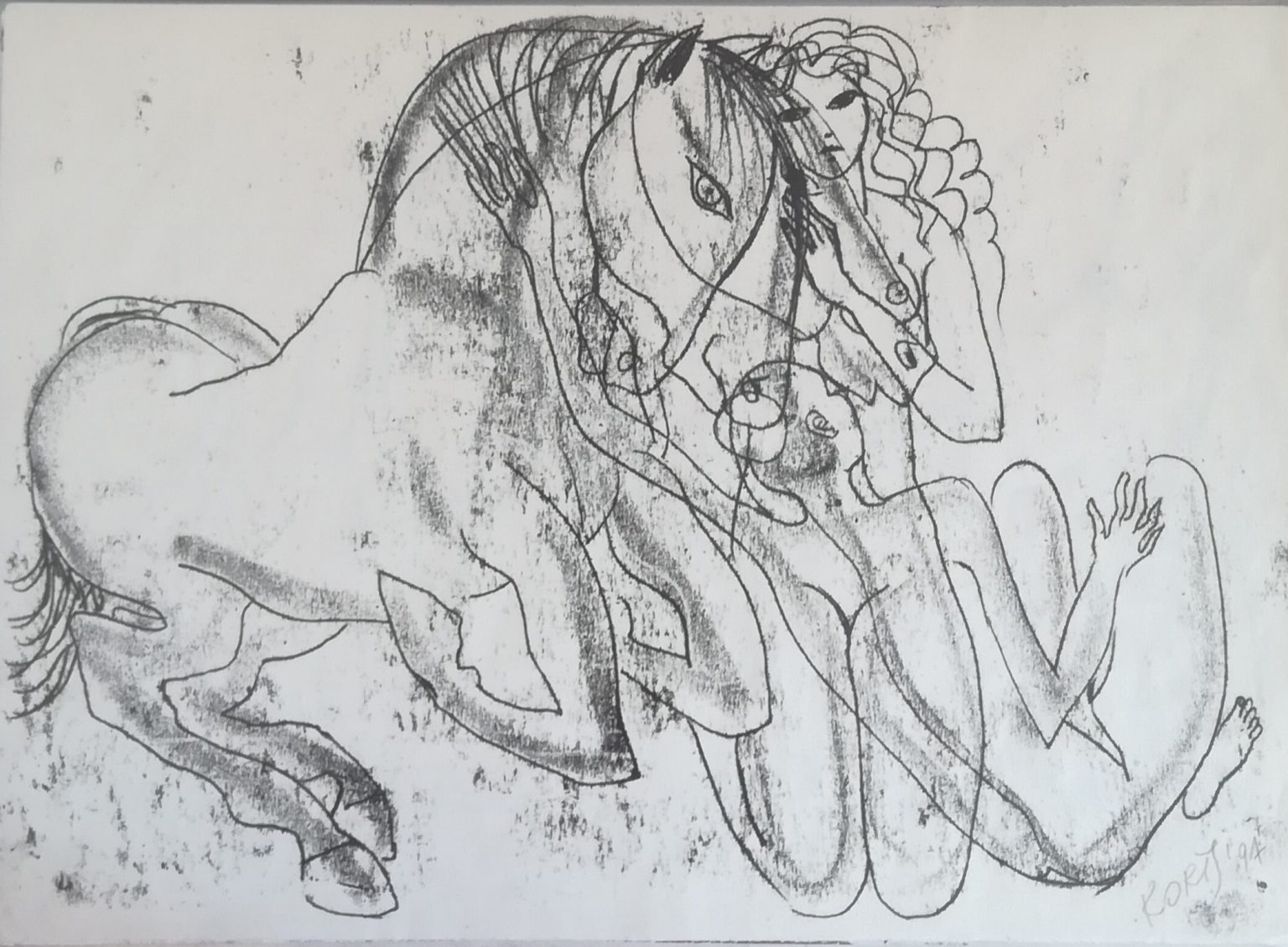 03 Bez nazwy, farba drukarska/ papier, 32x40cm