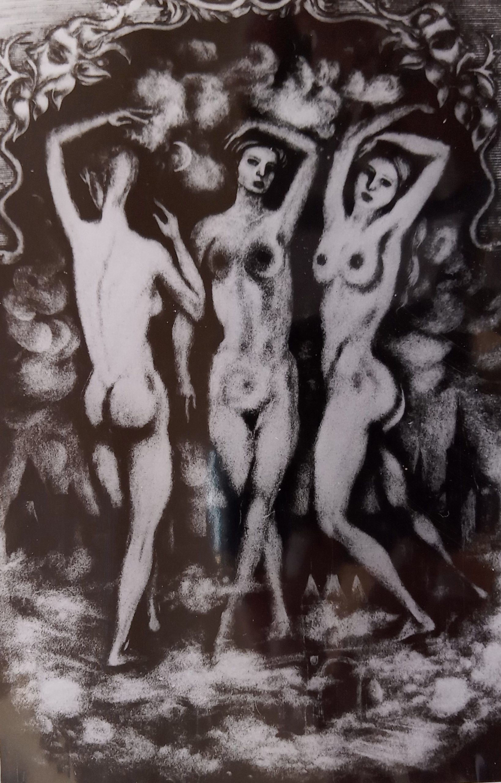 11 Trzy gracje, offset farba drukarska, 32x40cm