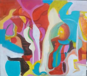 02 Bez tytułu - akryl/płótno, 70x100cm
