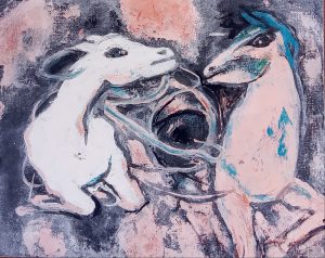20 Poryw- akryl/płótno ,40x50cm