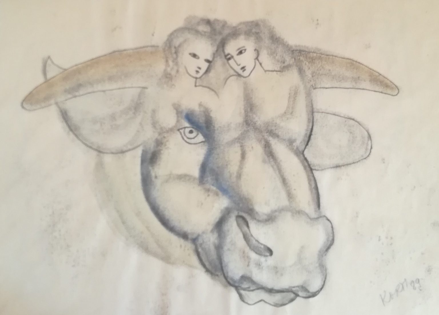 05 Bez nazwy, farba drukarska/papier, 32x40cm
